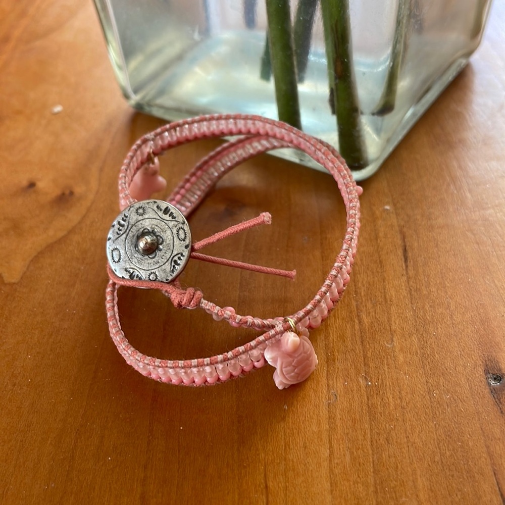 HANDMADE ** Pink Wrap Bracelet **